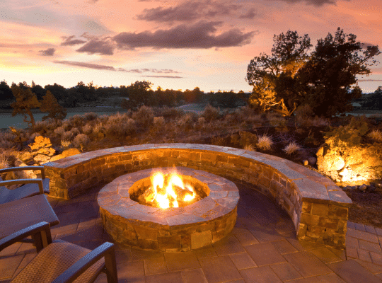 Showcasing Preferred Concrete Tampa's expertise in Concrete Fire Pit Services, enhancing Tampa's outdoor spaces